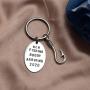 Pregnancy Announcement for Grandparents Grandpa New Fishing Buddy Arriving 2021 2020 Fishing Buddy Keychain Gift for Dad
