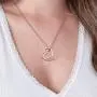 Oak&Luna Love Two Interlocking Hearts Necklace Personalized Engraved Custom Made Jewelry for Her Oak&Luna Love Two Interlocking Hearts Necklace Personalized Engraved Custom Made Jewelry for Her