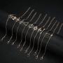 CASSIECA 20PCS Multiple Layered Stackable Bracelet Set for Women Open Cuff Wrap Bangle Bracelet Jewelry Adjustable