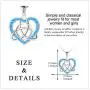 Celtic Love Knot Necklace Jewelry Sterling Silver Good Luck Vintage Triquetra Irish Celtic Love Heart Pendant Necklace for Women Girls