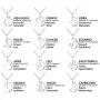 YL Womens Constellation Jewelry Sterling Silver Zodiac Necklace Astrology Coin Disc Horoscope Pendant with 18K White/Rose Gold Plated YL Womens Constellation Jewelry Sterling Silver Zodiac Necklace Astrology Coin Disc Horoscope Pendant with 18K White/Rose Gold Plated