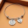 HOLLP Stepmother Mom Bracelet Stepmother Keychain Mother in Law Jewelry for Stepmother Biology is The Least of What Makes Someone a Mother Adjustable Charm Bracelet