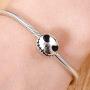 Bolenvi Jack Skellington Nightmare Before Christmas Halloween 925 Sterling Silver Charm Bead for Pandora & Similar Charm Bracelets or Necklaces