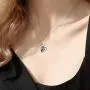 Nightmare Necklace Before Christmas Gifts Jewelry Sterling Silver Heart Jack Skellington and Sally Pendant Necklace Skull Christmas Jewelry Gifts for Women