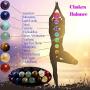 Chakra Bracelet - 7 Chakra Crystal Gemstone Bead Bangle Bracelet for Yoga Meditation, Healing, Anxiety Relax