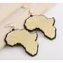Aijian Golden African Map Fashion Acrylic Earrings (Golden) Aijian Golden African Map Fashion Acrylic Earrings (Golden)