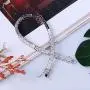SHKA 925 Sterling Silver Square Cut Tennis Bracelet 18K Women’s Bracelet CZ Bracelets with Sparking Cubic Zirconia