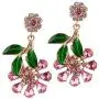 Colorful Rhinestone Earrings Oversized Statement Earrings for Women Tropical Flower Earrings Big Drop Earrings Colorful Rhinestone Earrings Oversized Statement Earrings for Women Tropical Flower Earrings Big Drop Earrings