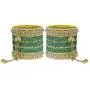 MUCH-MORE Ghungroo Style Latkan Punjabi Metal Bangles for Karva Chauth & Wedding Wear for Women & Girls MUCH-MORE Ghungroo Style Latkan Punjabi Metal Bangles for Karva Chauth & Wedding Wear for Women & Girls