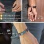 Leather Wrap Infinity Bracelet for Men Women Unisex Jewelry