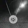 HOTIE Silver Plated A-Z Alphabet Pendant Letter Initial Necklace for Women HOTIE Silver Plated A-Z Alphabet Pendant Letter Initial Necklace for Women