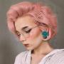 Korean Style Cute Flower Stud Earrings For Women Fashion Sweet Earrings Female Jewelry Earrings for Women Girls Drop Dangle Flower Earrings Bohemian Statement Fashion Jewelry