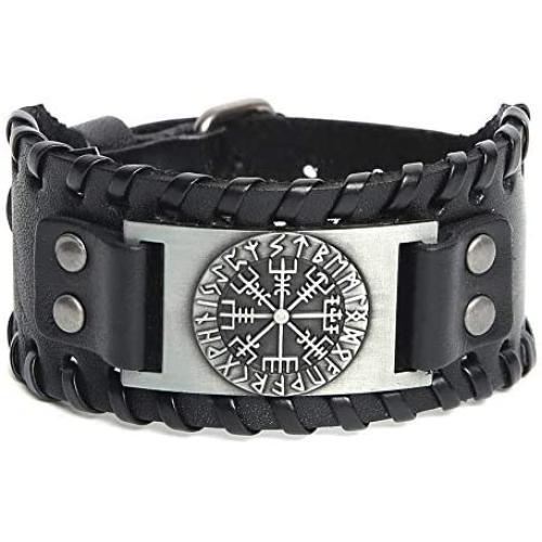 STWTR Viking Bracelet a Nordic Bracelet with Amulet - Pagan Jewelry of Dala Celtic Knot