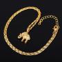 Lucky Elephant Pendant 18k Gold Plated/Platinum Plated Rhinestone Crystal Necklace