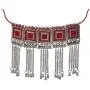 Sansar India Oxidized Choker Indian Necklace Jewelry for Girls and Women 1277