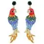 EVER FAITH Womens Austrian Crystal Art Deco Parrot Pet Bird Pierced Dangle Earrings Gold-Tone EVER FAITH Womens Austrian Crystal Art Deco Parrot Pet Bird Pierced Dangle Earrings Gold-Tone