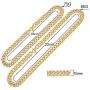 HaHaGirl Cuban Link Chain for Men Iced Out,Gold Silver Finish Rhinestones Cuban Link Chain Miami Choker Necklace Bracelet,Cz Prong Set,Fashion Accessory for Hip Hop Lovers