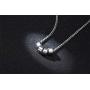 MPRAINBOW Men Women Custom Personalized Stainless Steel/Black Rope Chain ID Pendant Necklace with 2-6 Names Letters Engraved Small Custom Beads Necklace - Family Friends Name Customized Made Jewelry