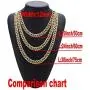 Mens 12MM 14MM 20MM Chains 18K Gold Plated CZ Fully Iced-Out Miami Cuban Link Necklace