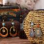 8 Pairs Bohemian Earrings Metal Earrings Hollow Earrings Retro Dangle Earrings Boho Hoop Earrings Set for Women Girls