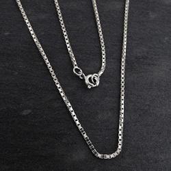 FashionJunkie4Life Extra Long Sterling Silver 1.2mm Box Chain Link Necklace - 26'', 32'', 34'', 38''