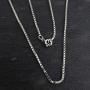 FashionJunkie4Life Extra Long Sterling Silver 1.2mm Box Chain Link Necklace - 26'', 32'', 34'', 38''