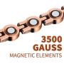 WELMAG® Copper Magnetic Bracelet for Women, Beauty Therapy Copper Magnetic Bracelets Pain Relief Bracelets Magnetic Clasp Women Free Link Removal Tool