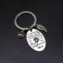 Daughter Son Gifts Keychain from Mom Dad- Birthday Christmas Day Present to Teen Girls- I Will Love You Forever -Family Pendant Charm Mothers Day Wedding for Mama Gifts Graduation