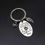 Daughter Son Gifts Keychain from Mom Dad- Birthday Christmas Day Present to Teen Girls- I Will Love You Forever -Family Pendant Charm Mothers Day Wedding for Mama Gifts Graduation