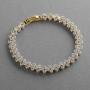 Mariell 6 3/8'' 14KT Gold Plated CZ Wedding Bridal or Prom Tennis Bracelet - Petite Size for Small Wrist