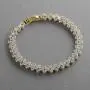 Mariell 6 3/8'' 14KT Gold Plated CZ Wedding Bridal or Prom Tennis Bracelet - Petite Size for Small Wrist