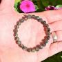 Zenergy Gems Charged Premium Natural Crystal 8mm Bead Bracelet + Moroccan Selenite Charging Crystal [Included]