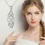 NUOMI Celtic Knot Pendant Necklace 925 Sterling Silver Cute Infinity Chain Necklaces for Women NUOMI Celtic Knot Pendant Necklace 925 Sterling Silver Cute Infinity Chain Necklaces for Women
