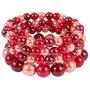 HaHaGirl Faux Pearl Strands Mix Color Tone Jewelry Sets for Women Include Necklace Bracelet and Earrings Set