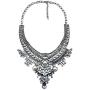 Lovage Vintage Anti Silver Tone Long Boho Statement Necklace Bohemian Indian Jewelry for Women