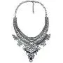 Lovage Vintage Anti Silver Tone Long Boho Statement Necklace Bohemian Indian Jewelry for Women
