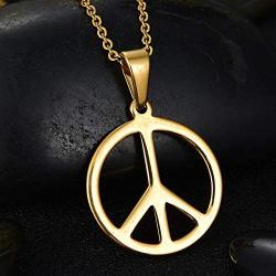 Peace Sign Necklace Earrings Set for Women 1960s 1970s Hippie Party Accessories Pendant Necklace