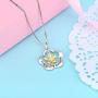 Sterling Silver Sunflower Necklace Gifts for Women You Are My Sunshine Necklace Jewelry for Mom Daughter Girlfriend (youre my sunshine necklace)