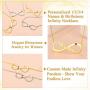 Custom4U Personalized Infinity Necklace with 1-4 Names - Custom 18K Gold Plated 925 Sterling Silver/Stainless Steel Birthstone Necklace Eternal Infinity Symbol Jewelry for Women Girls