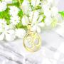 JO WISDOM Women OM Necklace,925 Sterling Silver Indian Yoga Aum Om Ohm Necklace