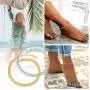 ChainsPro Resizable Anklet Chain for Women Men, Figaro/Wheat/Twist Rope/Cuban Foot Bracelet-Strong with Good Clasp-18K Gold Plated(Send Gift Box) ChainsPro Resizable Anklet Chain for Women Men, Figaro/Wheat/Twist Rope/Cuban Foot Bracelet-Strong with Good Clasp-18K Gold Plated(Send Gift Box)