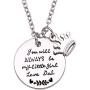 Melix Home Gift for Daughter Necklace from Mom Dad, Youll Always Be My Little Girl Necklace