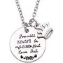 Melix Home Gift for Daughter Necklace from Mom Dad, Youll Always Be My Little Girl Necklace