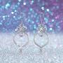 Eusense Celtic Knot Earrings, Sterling Silver Polished Good Luck Irish Celtic Jewelry Gift for Women Girls