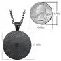 Round Shape Game of Thrones Inspired House Stark of Winterfell Pendant Necklace Adjustable Length Handmade Jewelry, Chain Included (5 Styles)