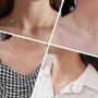 Minimalist Stainless Steel Necklace 18K Gold Plated Choker -Thin Bead Heart Star Ball Necklace, Fashion Handmade Pendant Chain Valentines Day Gifts for Women