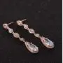 SWEETV Long Pear-Shaped Wedding Birdal Earrings for Brides, Bridesmaids, Crystal Chandelier Dangle Drop Earrings for Women Prom SWEETV Long Pear-Shaped Wedding Birdal Earrings for Brides, Bridesmaids, Crystal Chandelier Dangle Drop Earrings for Women Prom