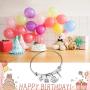 FUSTMW Birthday Bracelet 12th 13th 16th 18th Birthday Jewelry Gift Inspirational Bracelet Happy Birthday Gift for Daughter Best Friend