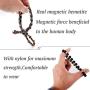Jstyle 4Pcs Hematite Bead Bracelet for Men Women 8mm Tiger Eye Stone Beads Bracelet Elastic Natural Stone Bracelet Bangle