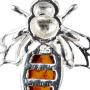 Sterling Silver and Baltic Honey Amber French Leverback Earrings''Bumble Bee'' (small)